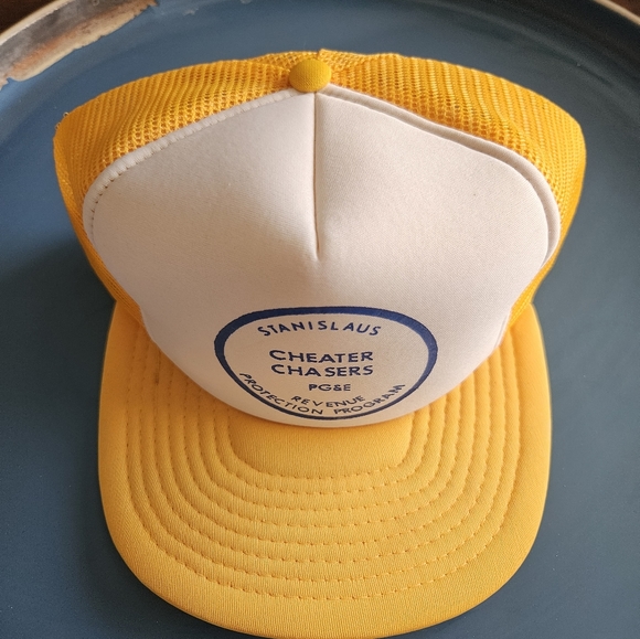 Vintage PG&E Trucker Snapback Hat - Picture 2 of 6